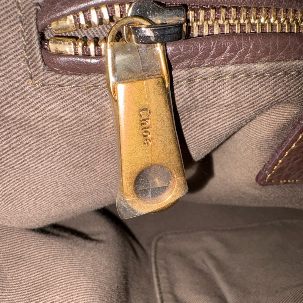 CHLOE MARCIE Dark Brown Leather HAND BAG - Picture 7 of 15